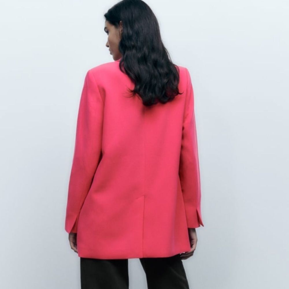 Zara Flowy Long Blazer - Picture 6 of 10
